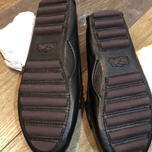 Coach Women's Arlene Black Leather Driving Loafers 5 B - Picture 4 of 8